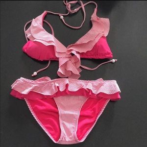 Jessica Simpson Seersucker Bikini